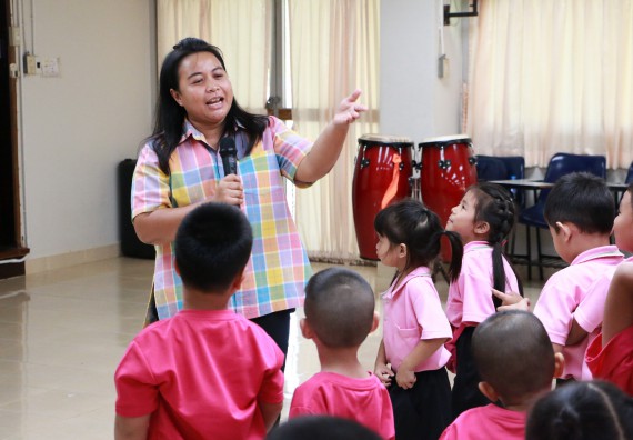 ภาพกิจกรรม คณะวิทยาศาสตร์และเทคโนโลยี จัดกิจกรรมค่ายวิทยาศาสตร์โรงเรียนสาธิตฯ ระดับชั้นอนุบาล