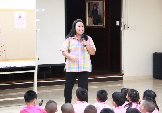 ภาพกิจกรรม คณะวิทยาศาสตร์และเทคโนโลยี จัดกิจกรรมค่ายวิทยาศาสตร์โรงเรียนสาธิตฯ ระดับชั้นอนุบาล