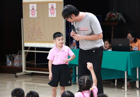 ภาพกิจกรรม คณะวิทยาศาสตร์และเทคโนโลยี จัดกิจกรรมค่ายวิทยาศาสตร์โรงเรียนสาธิตฯ ระดับชั้นอนุบาล