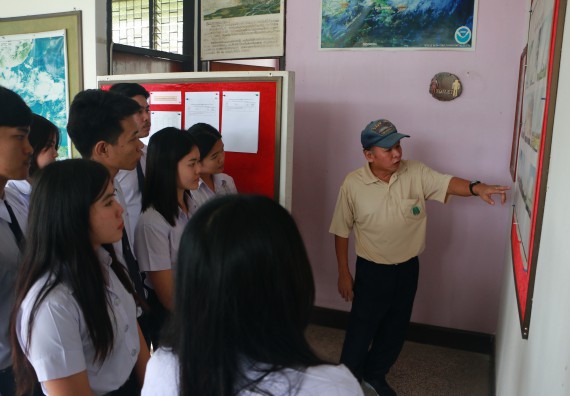 ภาพกิจกรรม โปรแกรมวิชาวิทยาศาสตร์สิ่งแวดล้อม จัดกิจกรรมการเรียนรู้นอกสถานที่ เรื่อง การตรวจวัดสภาพภูมิอากาศ