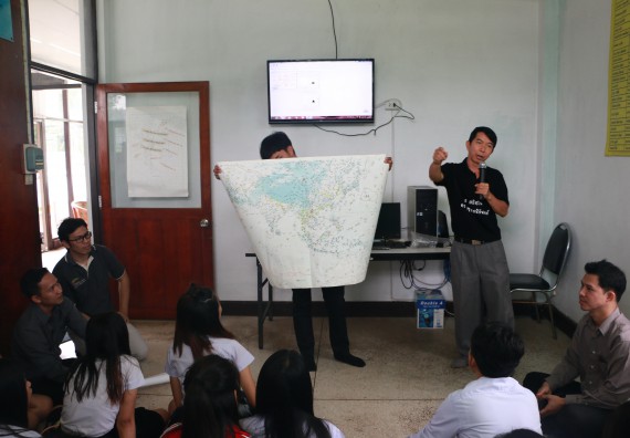 ภาพกิจกรรม โปรแกรมวิชาวิทยาศาสตร์สิ่งแวดล้อม จัดกิจกรรมการเรียนรู้นอกสถานที่ เรื่อง การตรวจวัดสภาพภูมิอากาศ