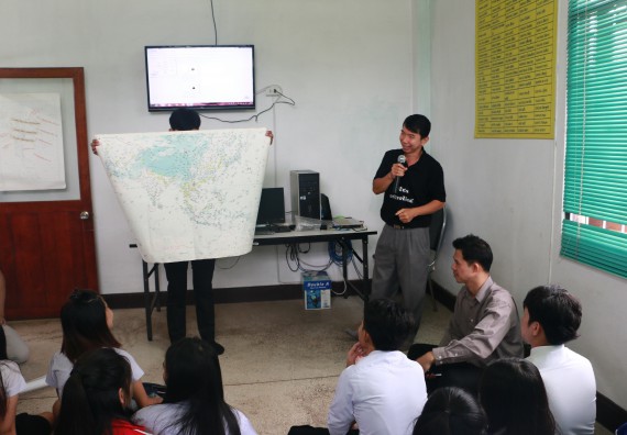 ภาพกิจกรรม โปรแกรมวิชาวิทยาศาสตร์สิ่งแวดล้อม จัดกิจกรรมการเรียนรู้นอกสถานที่ เรื่อง การตรวจวัดสภาพภูมิอากาศ