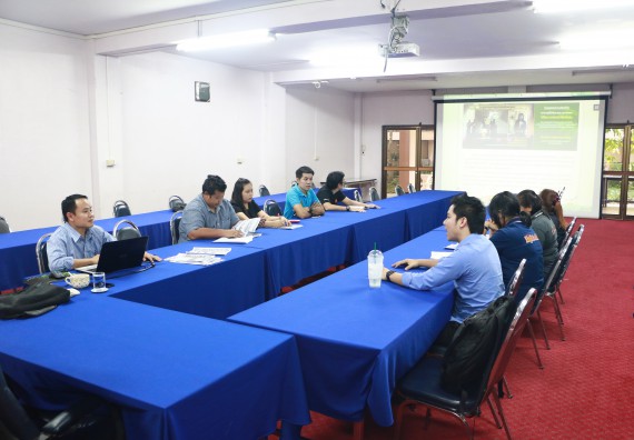 ภาพกิจกรรม คณะวิทยาศาสตร์และเทคโนโลยี จัดการประชุม เรื่อง การจัดทำจดหมายข่าวของคณะวิทยาศาสตร์และเทคโนโลยี