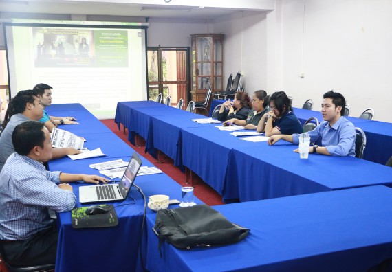 ภาพกิจกรรม คณะวิทยาศาสตร์และเทคโนโลยี จัดการประชุม เรื่อง การจัดทำจดหมายข่าวของคณะวิทยาศาสตร์และเทคโนโลยี