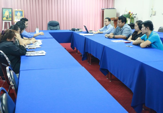 ภาพกิจกรรม คณะวิทยาศาสตร์และเทคโนโลยี จัดการประชุม เรื่อง การจัดทำจดหมายข่าวของคณะวิทยาศาสตร์และเทคโนโลยี