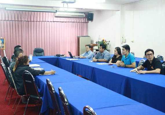 ภาพกิจกรรม คณะวิทยาศาสตร์และเทคโนโลยี จัดการประชุม เรื่อง การจัดทำจดหมายข่าวของคณะวิทยาศาสตร์และเทคโนโลยี