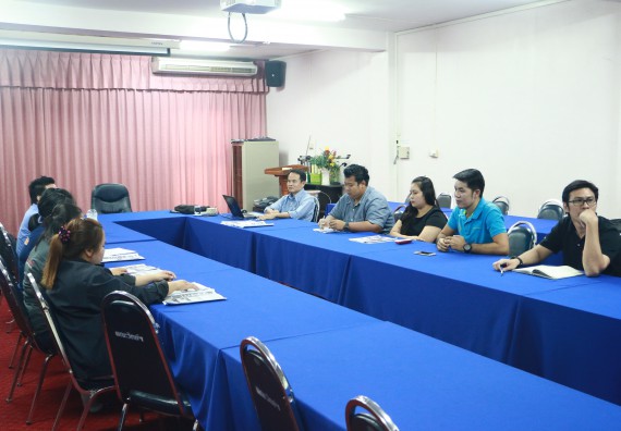 ภาพกิจกรรม คณะวิทยาศาสตร์และเทคโนโลยี จัดการประชุม เรื่อง การจัดทำจดหมายข่าวของคณะวิทยาศาสตร์และเทคโนโลยี