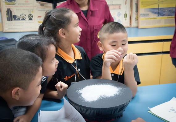 ภาพกิจกรรม คณะวิทยาศาสตร์และเทคโนโลยี จัดกิจกรรมค่ายวิทยาศาสตร์โรงเรียนสาธิตฯ ระดับชั้นประถมศึกษาปีที่ 1-6