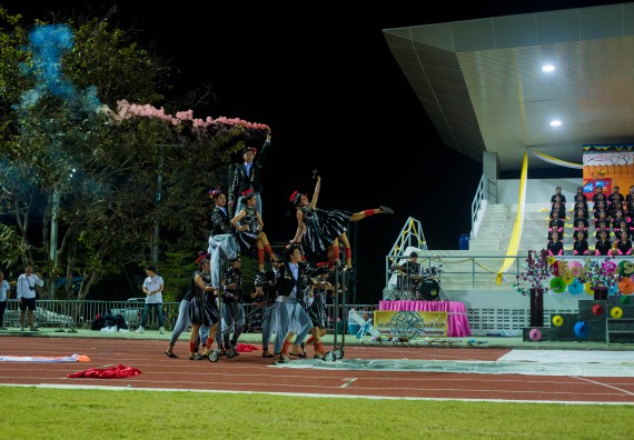 ภาพกิจกรรม คณะวิทยาศาสตร์และเทคโนโลยี เข้าร่วมการแข่งขันกีฬาระหว่างคณะ ปลาบึกเกมส์ ครั้งที่ 17 สปิริตและมิตรภาพ ความหวังและพลังใจ ประจำปี 2560