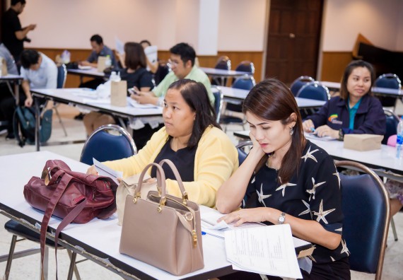 ภาพกิจกรรม คณะวิทยาศาสตร์และเทคโนโลยี จัดการประชุม เรื่อง การกรอกแบบรายงานการประเมินประสิทธิภาพและประสิทธิผลการปฏิบัติราชการ