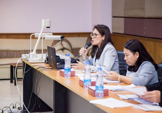 ภาพกิจกรรม คณะวิทยาศาสตร์และเทคโนโลยี จัดการประชุม เรื่อง การกรอกแบบรายงานการประเมินประสิทธิภาพและประสิทธิผลการปฏิบัติราชการ