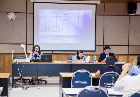 ภาพกิจกรรม คณะวิทยาศาสตร์และเทคโนโลยี จัดการประชุม เรื่อง การกรอกแบบรายงานการประเมินประสิทธิภาพและประสิทธิผลการปฏิบัติราชการ