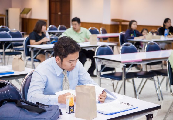 ภาพกิจกรรม คณะวิทยาศาสตร์และเทคโนโลยี จัดการประชุม เรื่อง การกรอกแบบรายงานการประเมินประสิทธิภาพและประสิทธิผลการปฏิบัติราชการ
