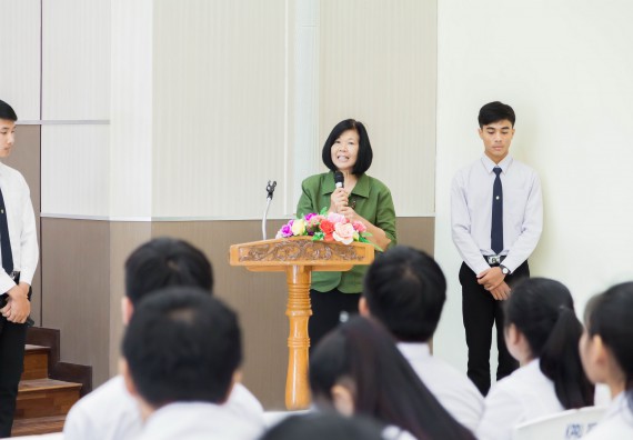 ภาพกิจกรรม นักศึกษาคณะวิทยาศาสตร์และเทคโนโลยี เข้าร่วมพิธีมอบทุนการศึกษา จากมูลนิธิเพื่อเกื้อกูลการศึกษาในประเทศไทย (The SET Foundation)