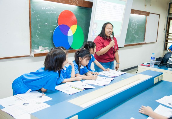 ภาพกิจกรรม คณะวิทยาศาสตร์และเทคโนโลยี จัดกิจกรรมค่ายวิทยาศาสตร์โรงเรียนอนุบาลกำแพงเพชร