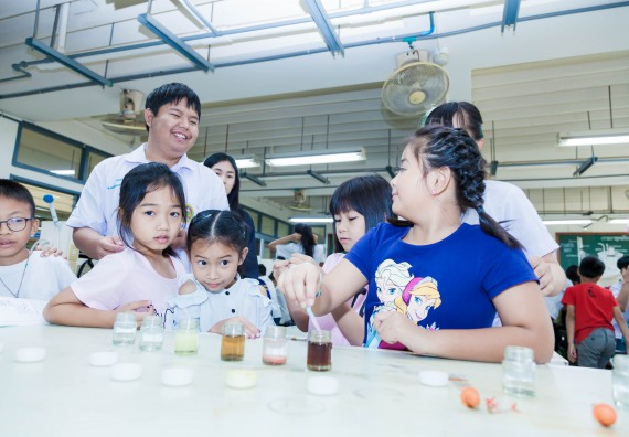 ภาพกิจกรรม คณะวิทยาศาสตร์และเทคโนโลยี จัดกิจกรรมค่ายวิทยาศาสตร์โรงเรียนอนุบาลกำแพงเพชร