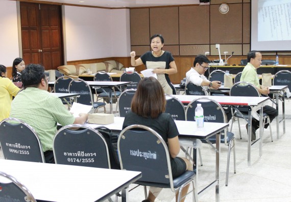 ภาพกิจกรรม คณะวิทยาศาสตร์และเทคโนโลยี จัดกิจกรรมการแลกเปลี่ยนเรียนรู้การจัดการเรียนการสอนเป็นภาษาอังกฤษ