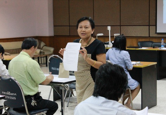 ภาพกิจกรรม คณะวิทยาศาสตร์และเทคโนโลยี จัดกิจกรรมการแลกเปลี่ยนเรียนรู้การจัดการเรียนการสอนเป็นภาษาอังกฤษ