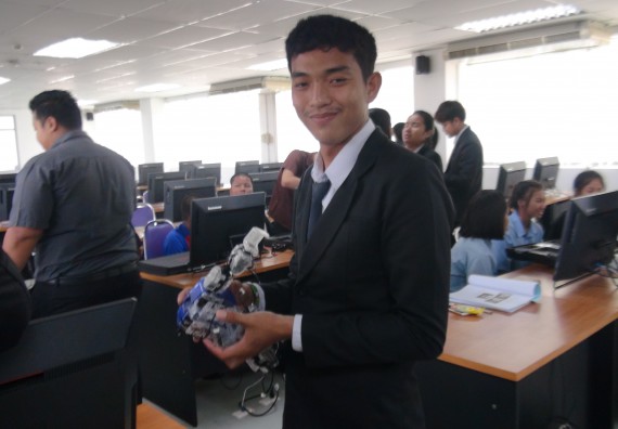 ภาพกิจกรรม โปรแกรมวิชาวิทยาการคอมพิวเตอร์ จัดโครงการสัมมนาทางด้านคอมพิวเตอร์และเทคโนโลยีสารสนเทศ เรื่อง เทคโนโลยีนวัตกรรมหุ่นยนต์สำหรับนักศึกษาเพื่อความพร้อมก้าวสู่ศตวรรษที่ 21