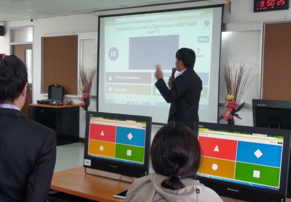 ภาพกิจกรรม โปรแกรมวิชาวิทยาการคอมพิวเตอร์ จัดโครงการสัมมนาทางด้านคอมพิวเตอร์และเทคโนโลยีสารสนเทศ เรื่อง เทคโนโลยีนวัตกรรมหุ่นยนต์สำหรับนักศึกษาเพื่อความพร้อมก้าวสู่ศตวรรษที่ 21