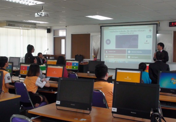 ภาพกิจกรรม โปรแกรมวิชาวิทยาการคอมพิวเตอร์ จัดโครงการสัมมนาทางด้านคอมพิวเตอร์และเทคโนโลยีสารสนเทศ เรื่อง เทคโนโลยีนวัตกรรมหุ่นยนต์สำหรับนักศึกษาเพื่อความพร้อมก้าวสู่ศตวรรษที่ 21