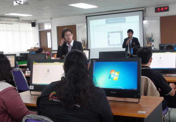 ภาพกิจกรรม โปรแกรมวิชาวิทยาการคอมพิวเตอร์ จัดโครงการสัมมนาทางด้านคอมพิวเตอร์และเทคโนโลยีสารสนเทศ เรื่อง เทคโนโลยีนวัตกรรมหุ่นยนต์สำหรับนักศึกษาเพื่อความพร้อมก้าวสู่ศตวรรษที่ 21