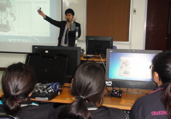 ภาพกิจกรรม โปรแกรมวิชาวิทยาการคอมพิวเตอร์ จัดโครงการสัมมนาทางด้านคอมพิวเตอร์และเทคโนโลยีสารสนเทศ เรื่อง เทคโนโลยีนวัตกรรมหุ่นยนต์สำหรับนักศึกษาเพื่อความพร้อมก้าวสู่ศตวรรษที่ 21