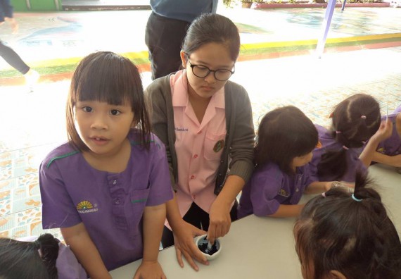 ภาพกิจกรรม คณะวิทยาศาสตร์และเทคโนโลยี จัดกิจกรรมพัฒนาทักษะทางด้านวิทยาศาสตร์สำหรับนักเรียนชั้นอนุบาล