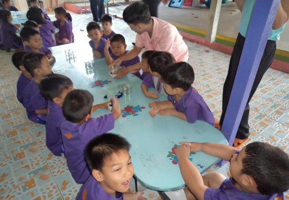 ภาพกิจกรรม คณะวิทยาศาสตร์และเทคโนโลยี จัดกิจกรรมพัฒนาทักษะทางด้านวิทยาศาสตร์สำหรับนักเรียนชั้นอนุบาล