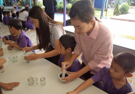 ภาพกิจกรรม คณะวิทยาศาสตร์และเทคโนโลยี จัดกิจกรรมพัฒนาทักษะทางด้านวิทยาศาสตร์สำหรับนักเรียนชั้นอนุบาล