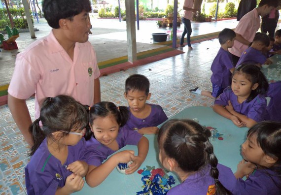 ภาพกิจกรรม คณะวิทยาศาสตร์และเทคโนโลยี จัดกิจกรรมพัฒนาทักษะทางด้านวิทยาศาสตร์สำหรับนักเรียนชั้นอนุบาล