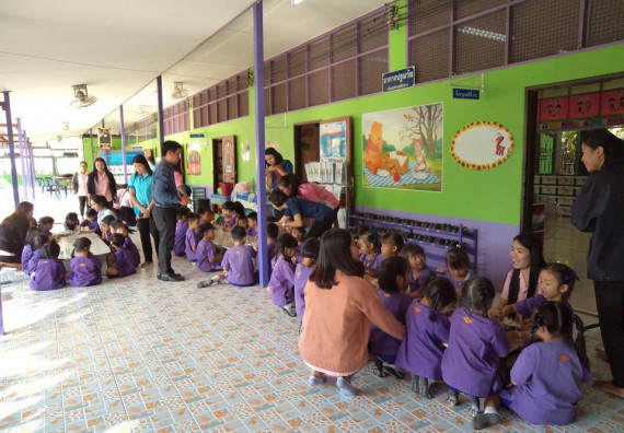 ภาพกิจกรรม คณะวิทยาศาสตร์และเทคโนโลยี จัดกิจกรรมพัฒนาทักษะทางด้านวิทยาศาสตร์สำหรับนักเรียนชั้นอนุบาล