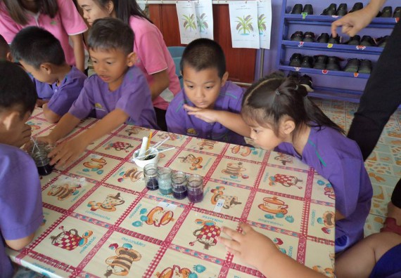 ภาพกิจกรรม คณะวิทยาศาสตร์และเทคโนโลยี จัดกิจกรรมพัฒนาทักษะทางด้านวิทยาศาสตร์สำหรับนักเรียนชั้นอนุบาล