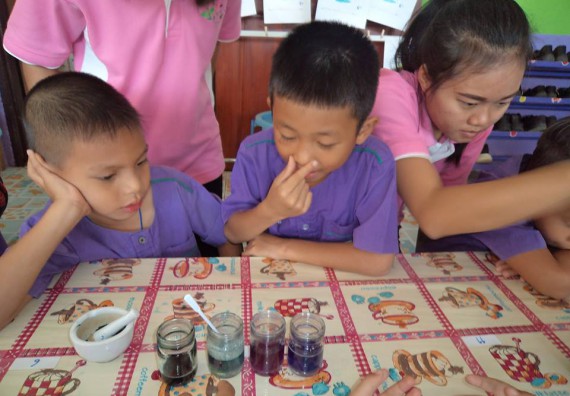 ภาพกิจกรรม คณะวิทยาศาสตร์และเทคโนโลยี จัดกิจกรรมพัฒนาทักษะทางด้านวิทยาศาสตร์สำหรับนักเรียนชั้นอนุบาล