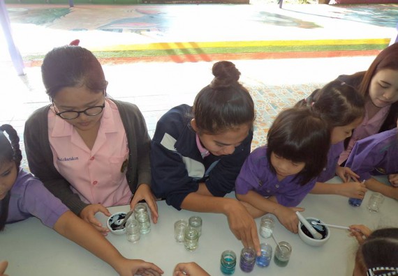 ภาพกิจกรรม คณะวิทยาศาสตร์และเทคโนโลยี จัดกิจกรรมพัฒนาทักษะทางด้านวิทยาศาสตร์สำหรับนักเรียนชั้นอนุบาล