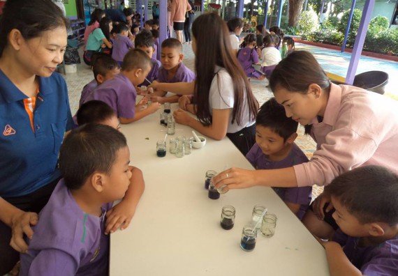 ภาพกิจกรรม คณะวิทยาศาสตร์และเทคโนโลยี จัดกิจกรรมพัฒนาทักษะทางด้านวิทยาศาสตร์สำหรับนักเรียนชั้นอนุบาล