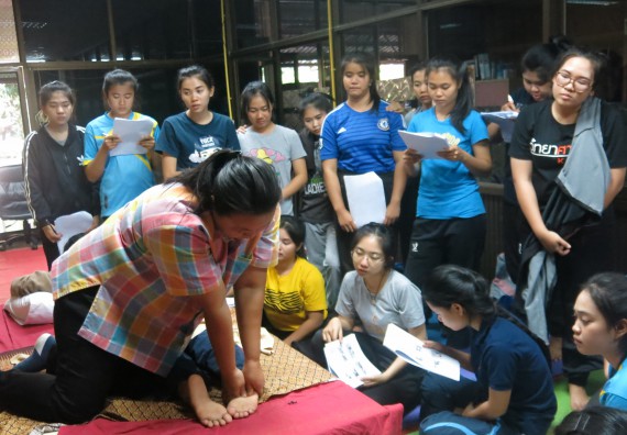 ภาพกิจกรรม โปรแกรมวิชาสาธารณสุขศาสตร์ อบรมการนวดตัวเพื่อสุขภาพ
