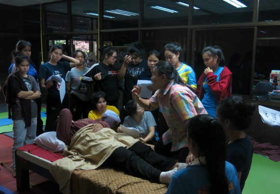 ภาพกิจกรรม โปรแกรมวิชาสาธารณสุขศาสตร์ อบรมการนวดตัวเพื่อสุขภาพ