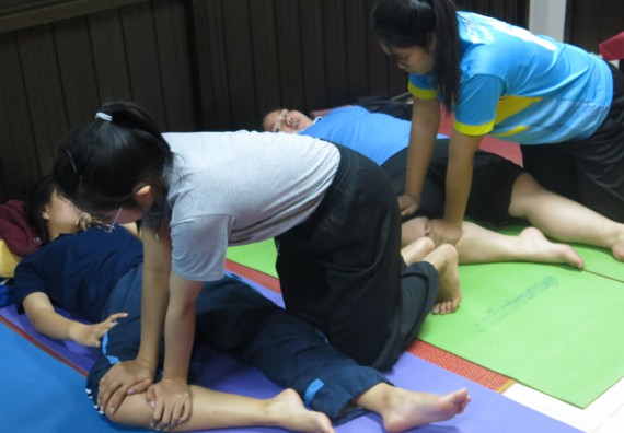 ภาพกิจกรรม โปรแกรมวิชาสาธารณสุขศาสตร์ อบรมการนวดตัวเพื่อสุขภาพ