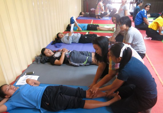 ภาพกิจกรรม โปรแกรมวิชาสาธารณสุขศาสตร์ อบรมการนวดตัวเพื่อสุขภาพ