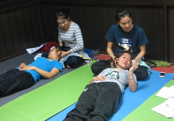 ภาพกิจกรรม โปรแกรมวิชาสาธารณสุขศาสตร์ อบรมการนวดตัวเพื่อสุขภาพ