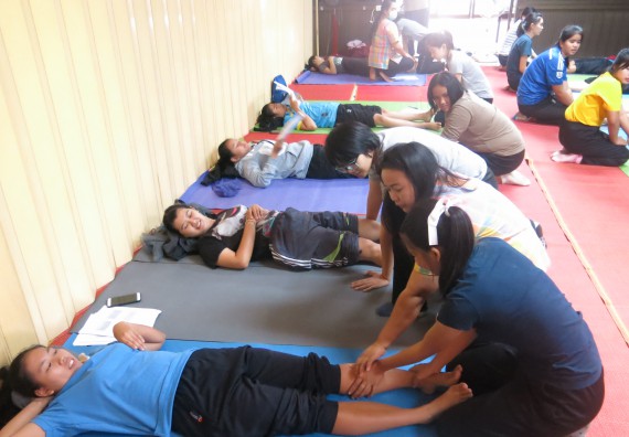 ภาพกิจกรรม โปรแกรมวิชาสาธารณสุขศาสตร์ อบรมการนวดตัวเพื่อสุขภาพ