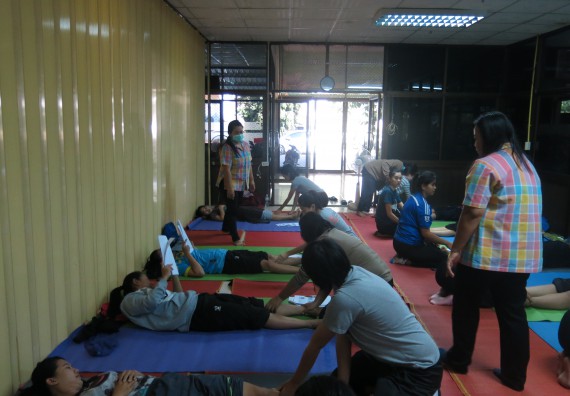 ภาพกิจกรรม โปรแกรมวิชาสาธารณสุขศาสตร์ อบรมการนวดตัวเพื่อสุขภาพ