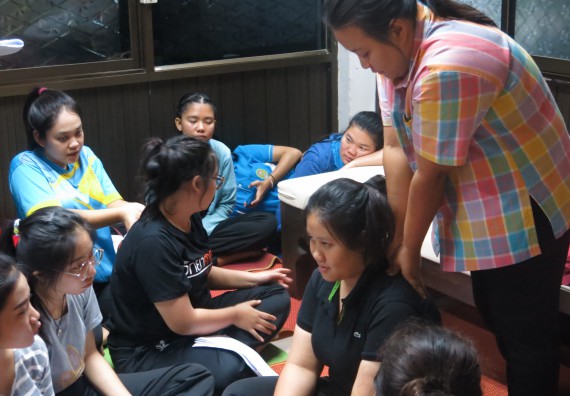 ภาพกิจกรรม โปรแกรมวิชาสาธารณสุขศาสตร์ อบรมการนวดตัวเพื่อสุขภาพ