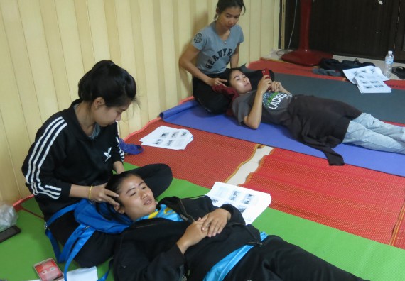 ภาพกิจกรรม โปรแกรมวิชาสาธารณสุขศาสตร์ อบรมการนวดตัวเพื่อสุขภาพ