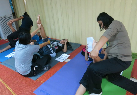 ภาพกิจกรรม โปรแกรมวิชาสาธารณสุขศาสตร์ อบรมการนวดตัวเพื่อสุขภาพ