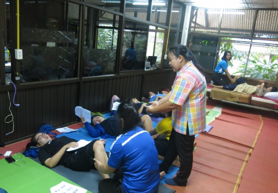 ภาพกิจกรรม โปรแกรมวิชาสาธารณสุขศาสตร์ อบรมการนวดตัวเพื่อสุขภาพ
