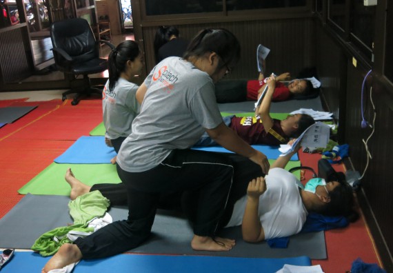 ภาพกิจกรรม โปรแกรมวิชาสาธารณสุขศาสตร์ อบรมการนวดตัวเพื่อสุขภาพ