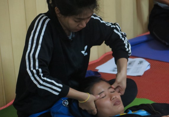 ภาพกิจกรรม โปรแกรมวิชาสาธารณสุขศาสตร์ อบรมการนวดตัวเพื่อสุขภาพ