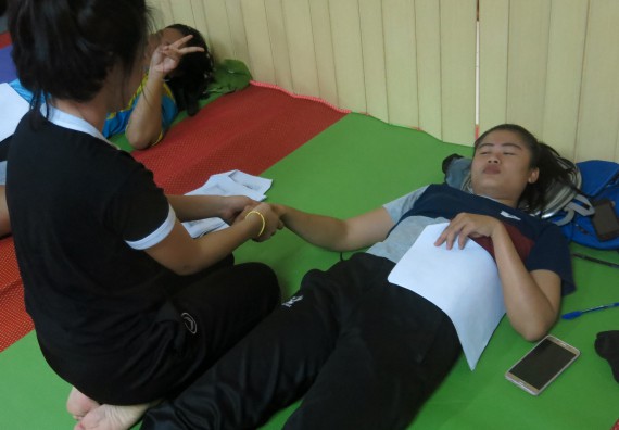 ภาพกิจกรรม โปรแกรมวิชาสาธารณสุขศาสตร์ อบรมการนวดตัวเพื่อสุขภาพ